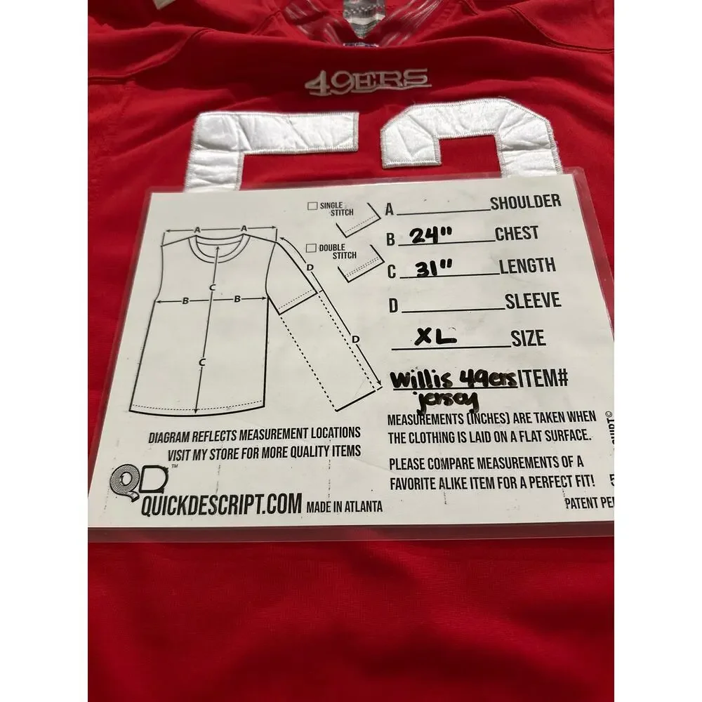 Patrick Willis San Francisco 49ers Jersey